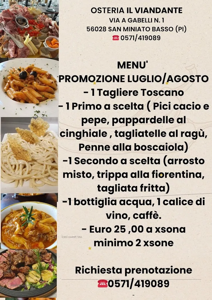 Menu_Osteria Il Viandante_San Miniato Basso_immagine_1