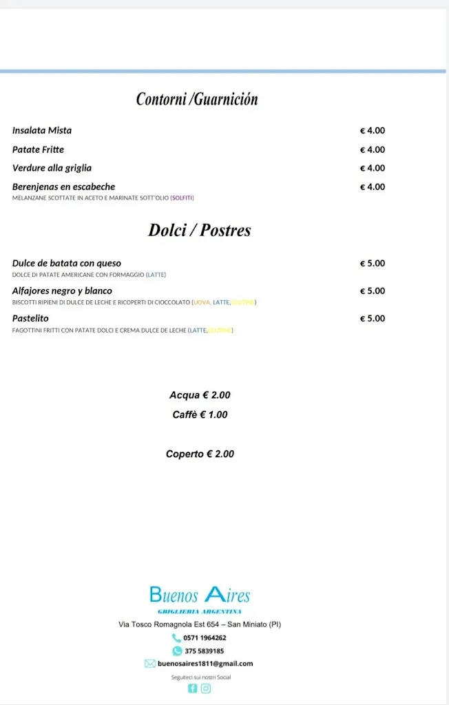 Menu_Buenos Aires Griglieria Argentina_San Miniato Basso_image_4