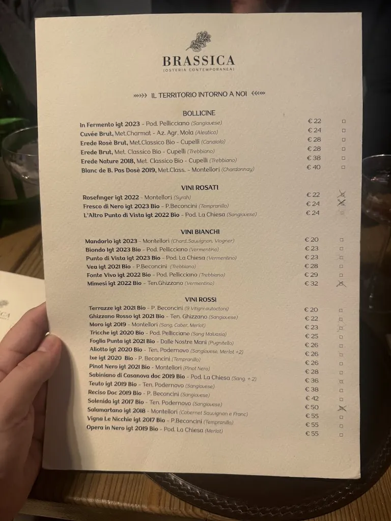 Menu_Brassica osteria contemporanea_San Miniato Basso_image_3