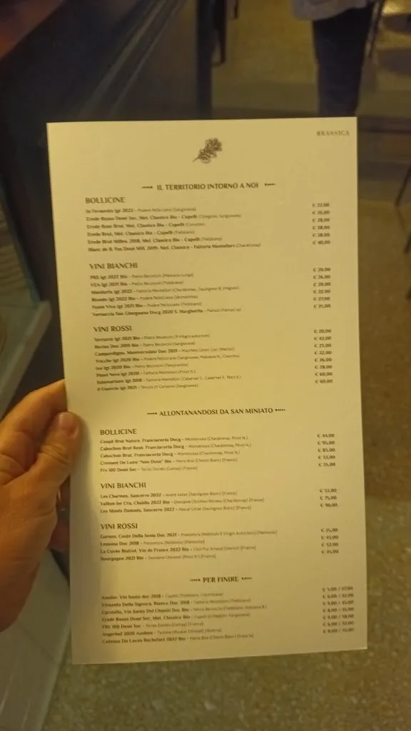 Menu_Brassica osteria contemporanea_San Miniato Basso_image_4