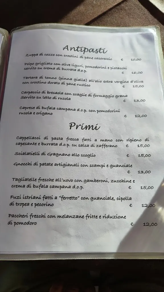 Menu_San Rocco Beach Pizzeria Restaurant Bar_San Rocco_image_2