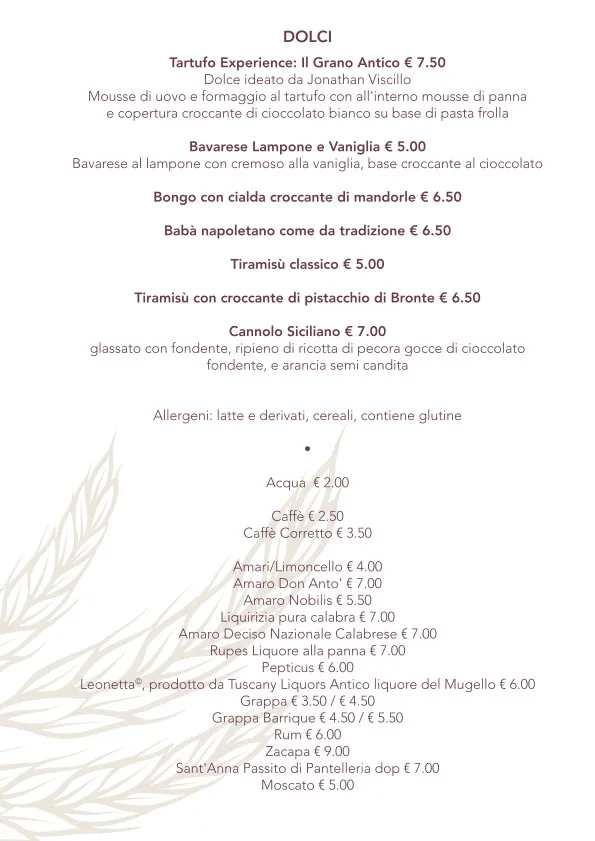 Menu_Il Grano Antico pizzeria_San Piero a Sieve_image_2