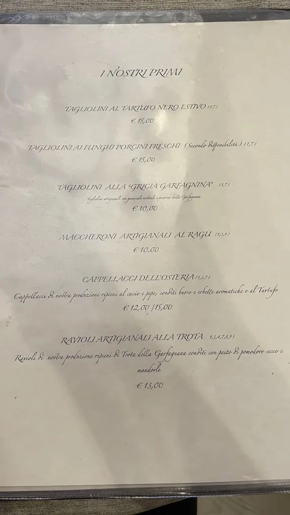 Menu_OSTERIA LE VERRUCOLE_San Romano in Garfagnana_immagine_4