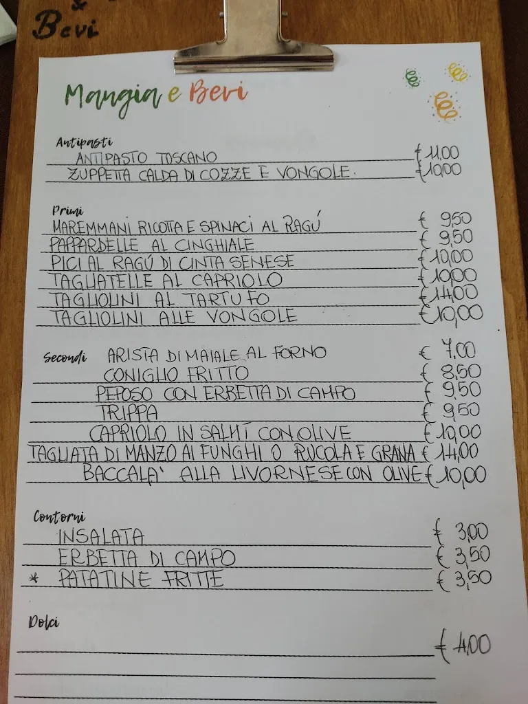 Menu_Mangia & Bevi Ristobar_Santa Luce_image_1