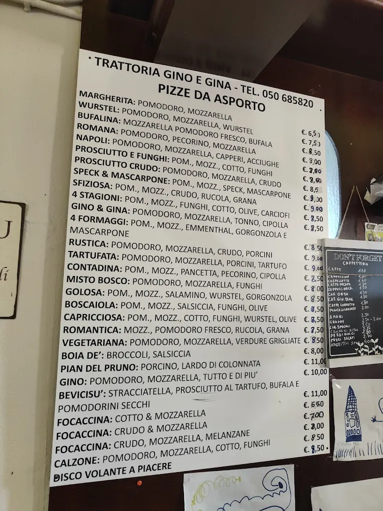 Menu_Bar Trattoria Pizzeria Da Gino E Gina_Santa Luce_image_1