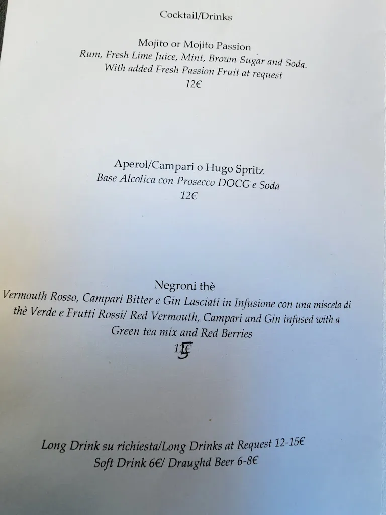 Menu_SANTA LUCIA - Ristorante / Cocktail bar_Santa Lucia_image_1