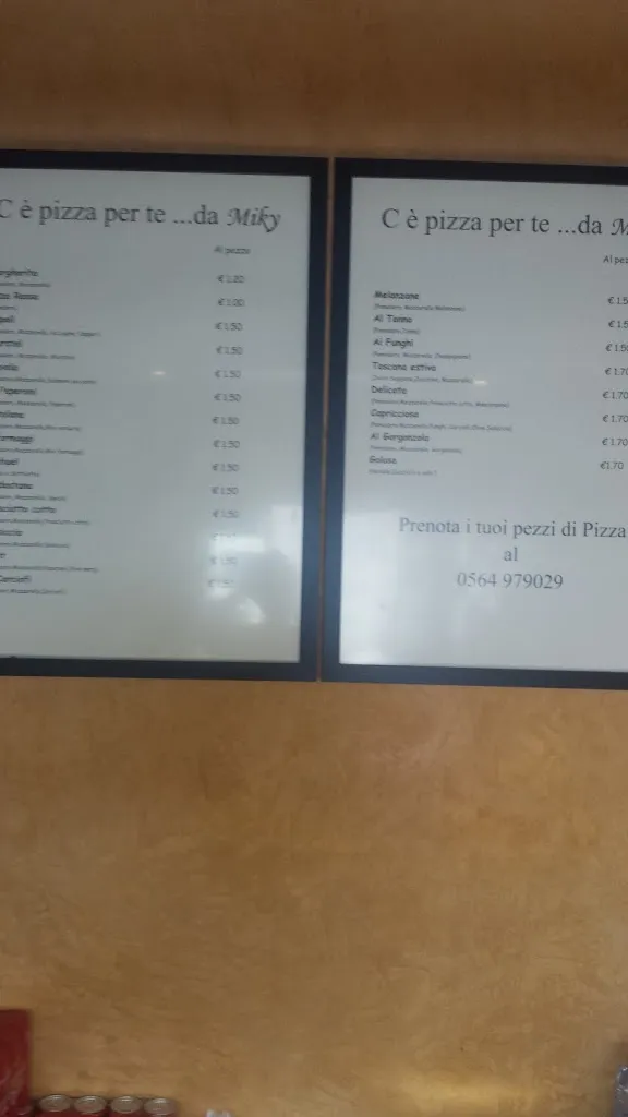 Menu_C'è pizza per te da...Miky_Santa Fiora_image_3