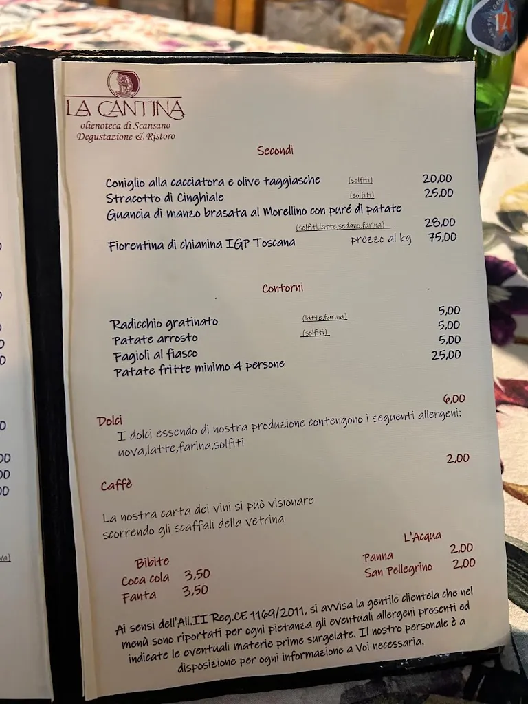 Menu_Ristorante La Cantina di Palazzo Ghio_Scansano_image_2