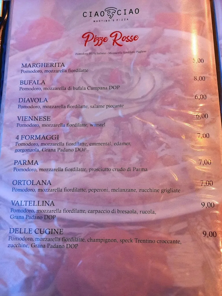 Menu_Ciao Ciao Martino's Pizza_Mesagne_image_2