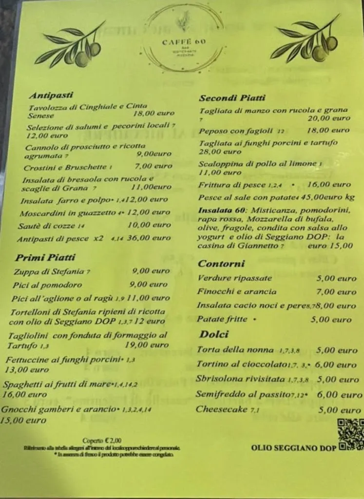 Menu_Caffè 60 Bar Ristorante Pizzeria_Seggiano_image_1