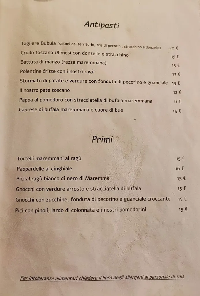Menu_Bubula, Cucina di Maremma_Scarlino_image_1