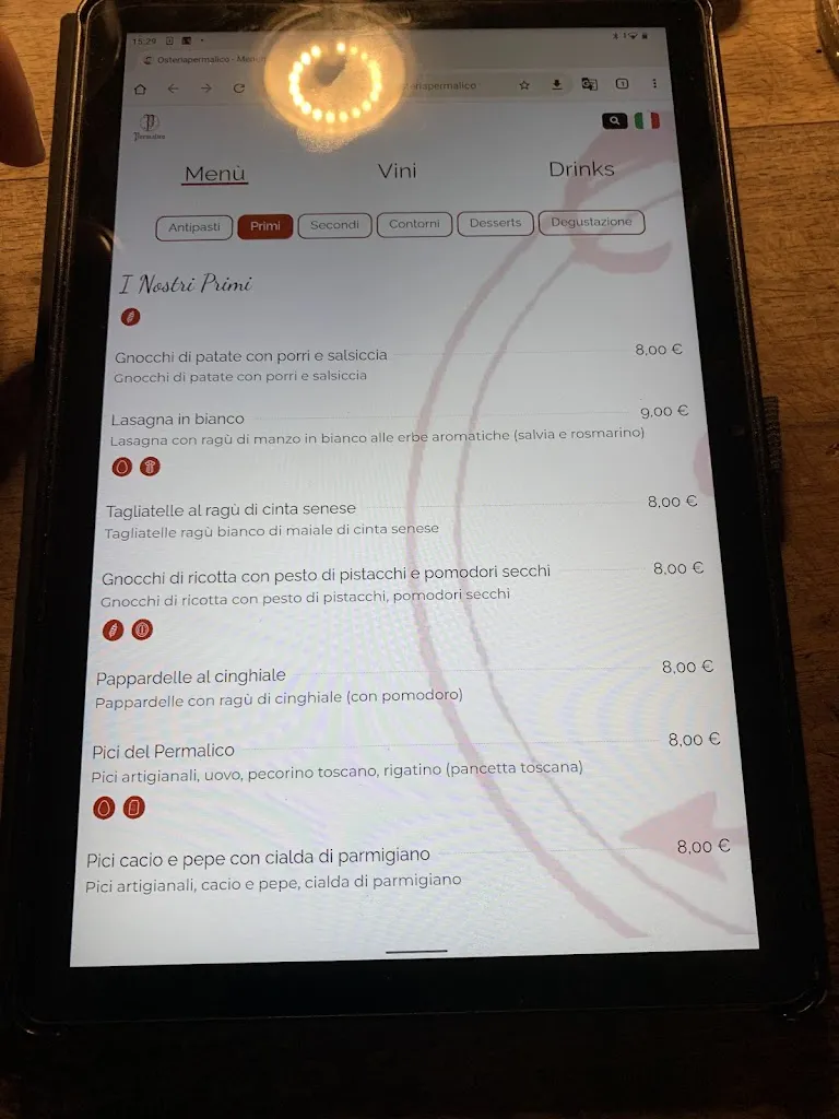 Menu_Osteria Permalico_Siena_image_2