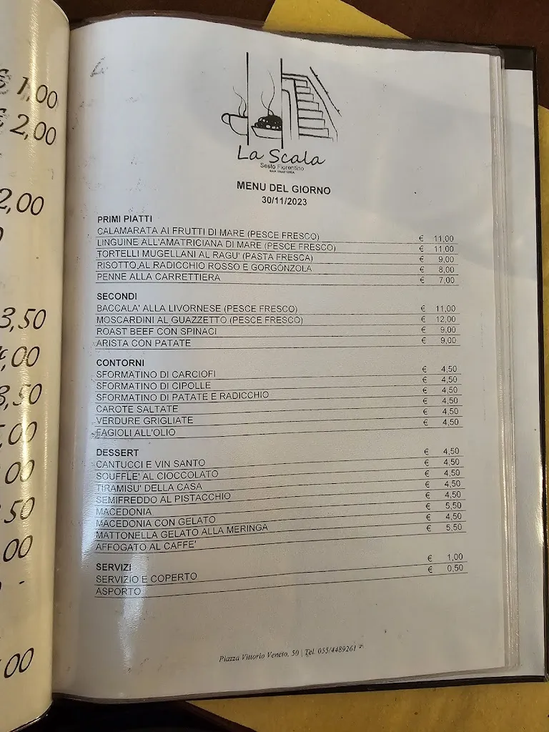 Menu_La Scala Bar Trattoria_Sesto Fiorentino_image_3