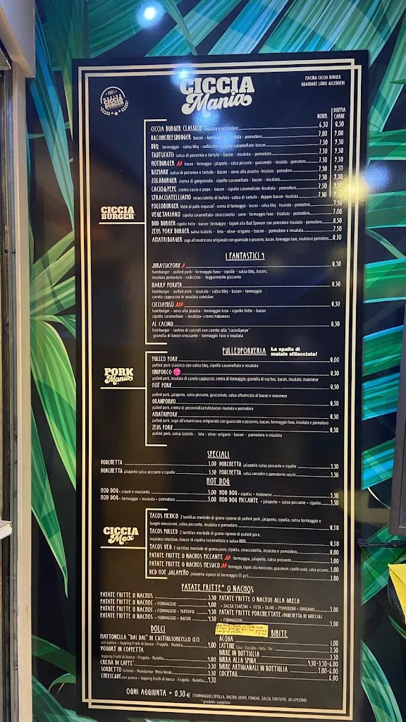 Menu_CICCIA MANIA FIRENZE_Sesto Fiorentino_image_3