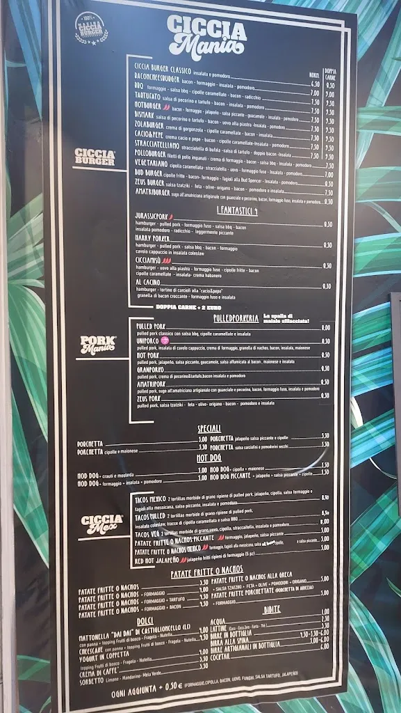 Menu_CICCIA MANIA FIRENZE_Sesto Fiorentino_image_4