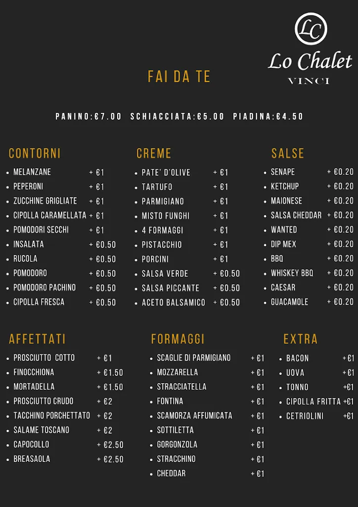 Menu_Lo Chalet - Vinci_Spicchio-Sovigliana_image_2