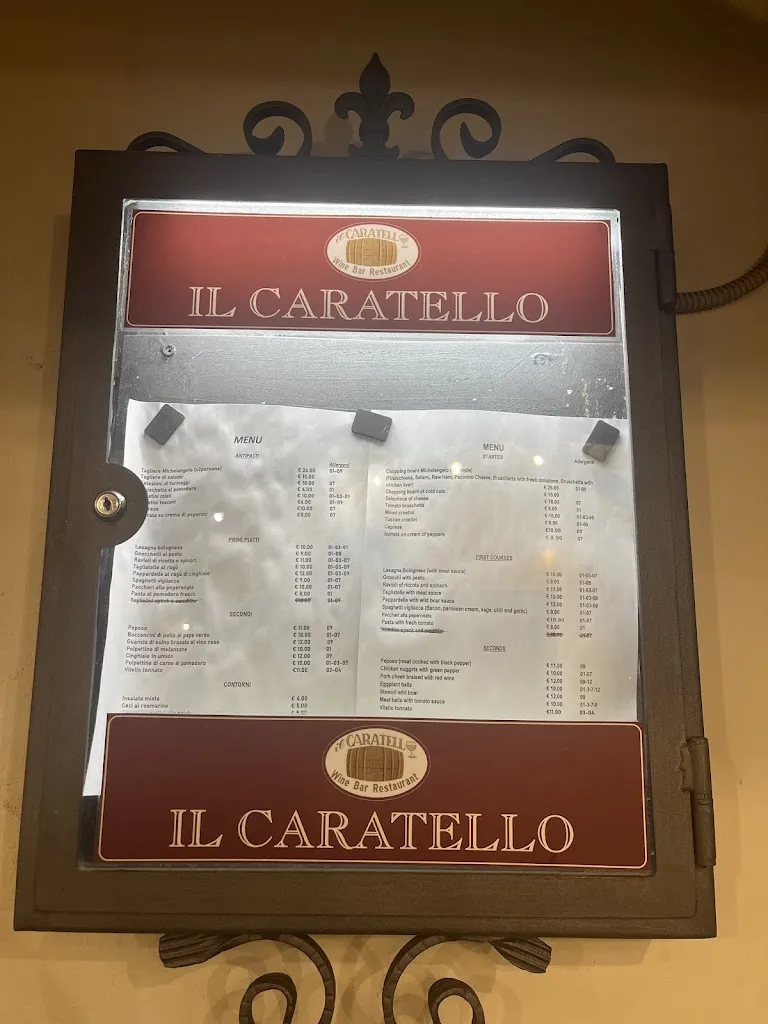 Menü_Il Caratello_Tavarnelle Val di Pesa_Bild_3