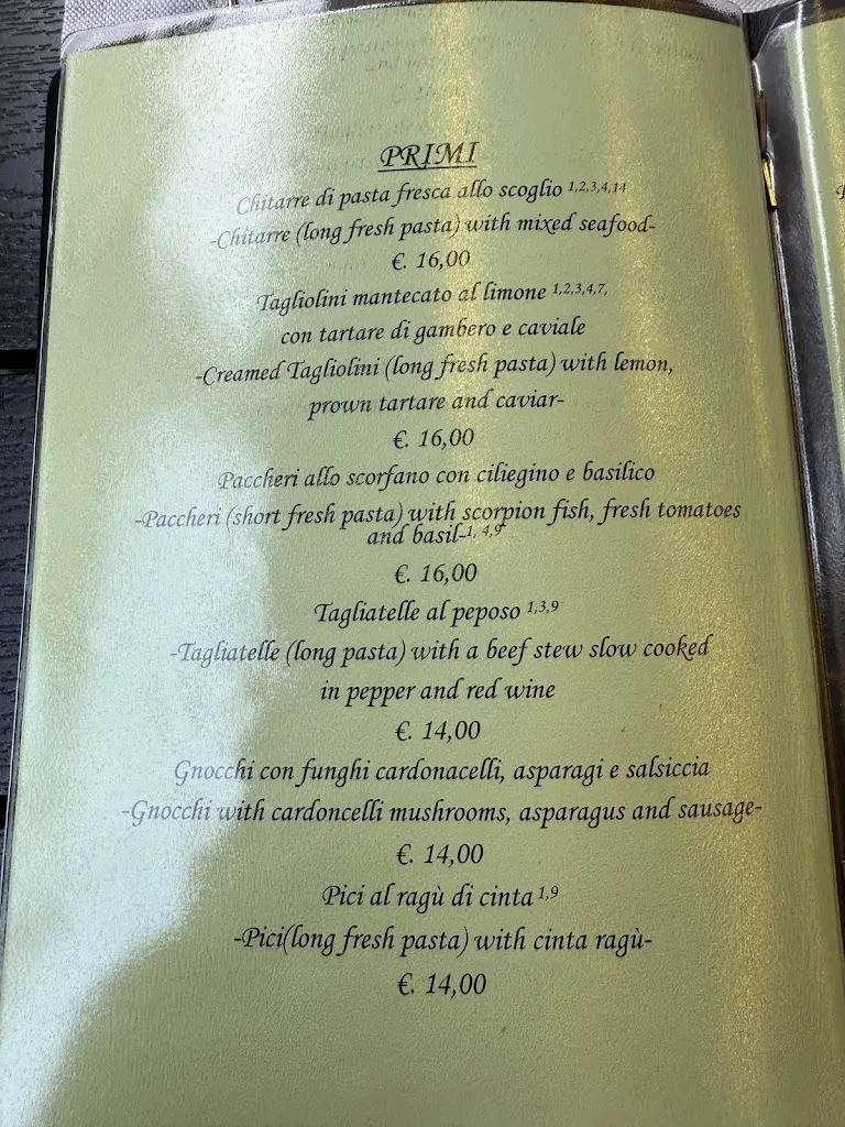Menu_LA FORESTERIA RISTORANTE_Sovicille_image_3