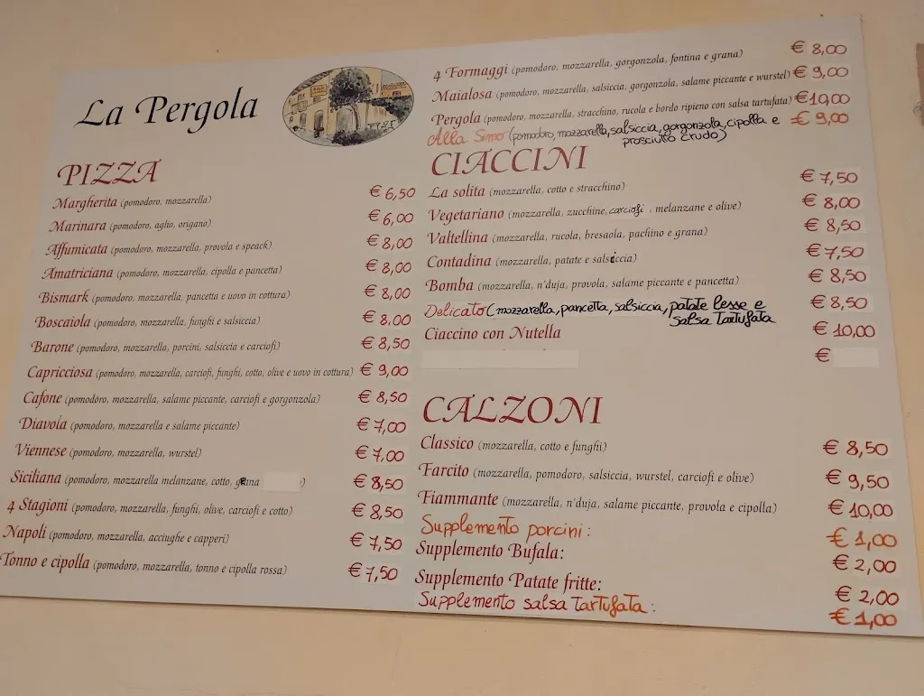 Menu_Bar La Pergola_Sovicille_image_2