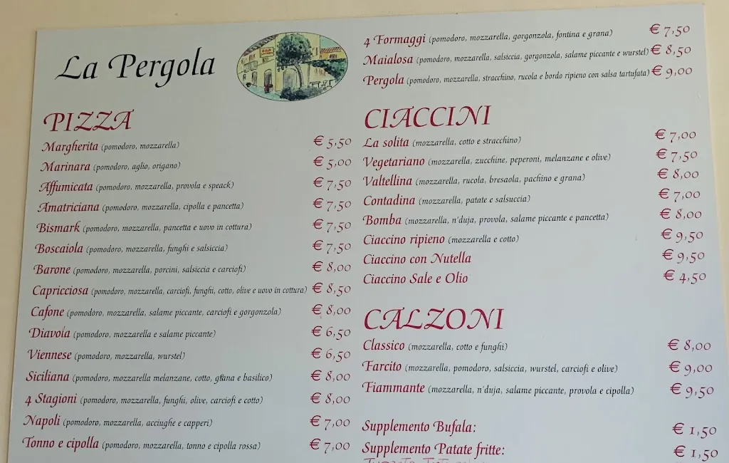 Menu_Bar La Pergola_Sovicille_image_3