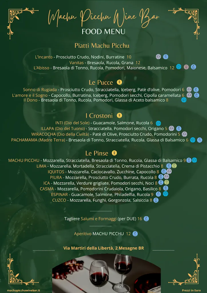 Menu_Machu Picchu Wine Bar_Mesagne_image_1