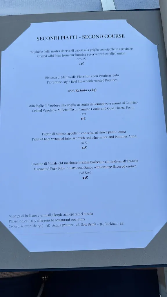 Menu_La Fornace de' Medici_Vaglia_image_1