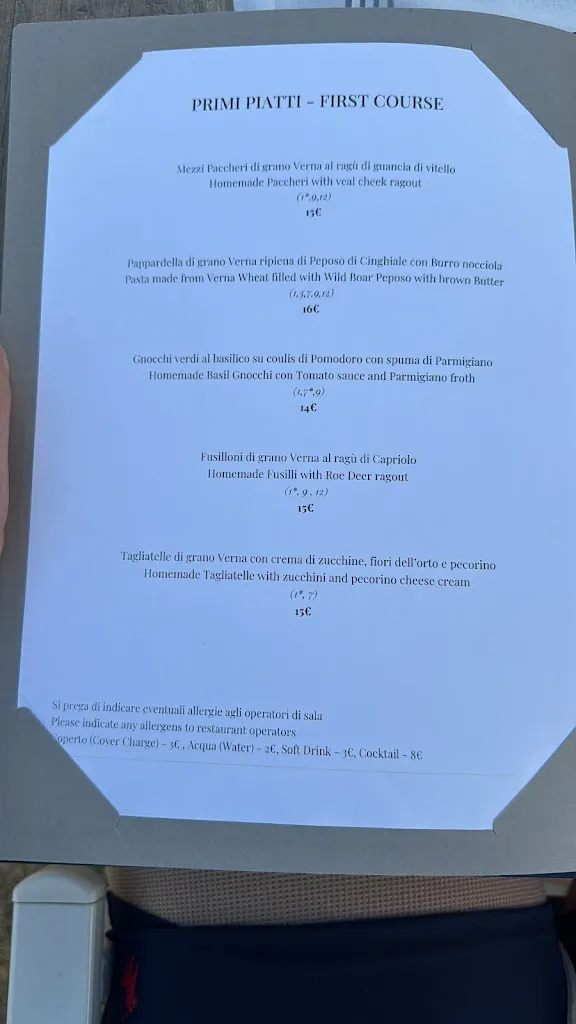 Menu_La Fornace de' Medici_Vaglia_image_2