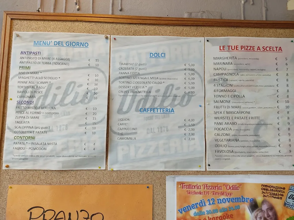 Menu_Trattoria Pizzeria Odilio_Torre del Lago Puccini_image_4