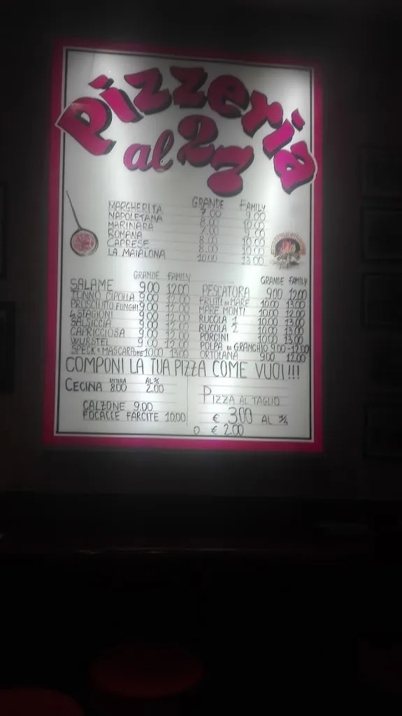 Menu_Pizzeria al taglio al 27_Torre del Lago Puccini_image_1