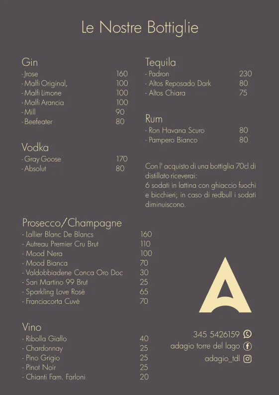 Menu_Adagio Sunset - Ristorante, Location Eventi_Torre del Lago Puccini_image_1