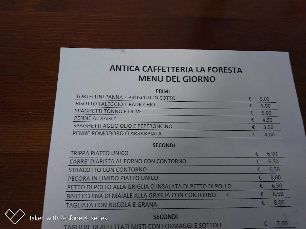 Menu_Old Bar Cafeteria La Foresta_Vaiano_immagine_2
