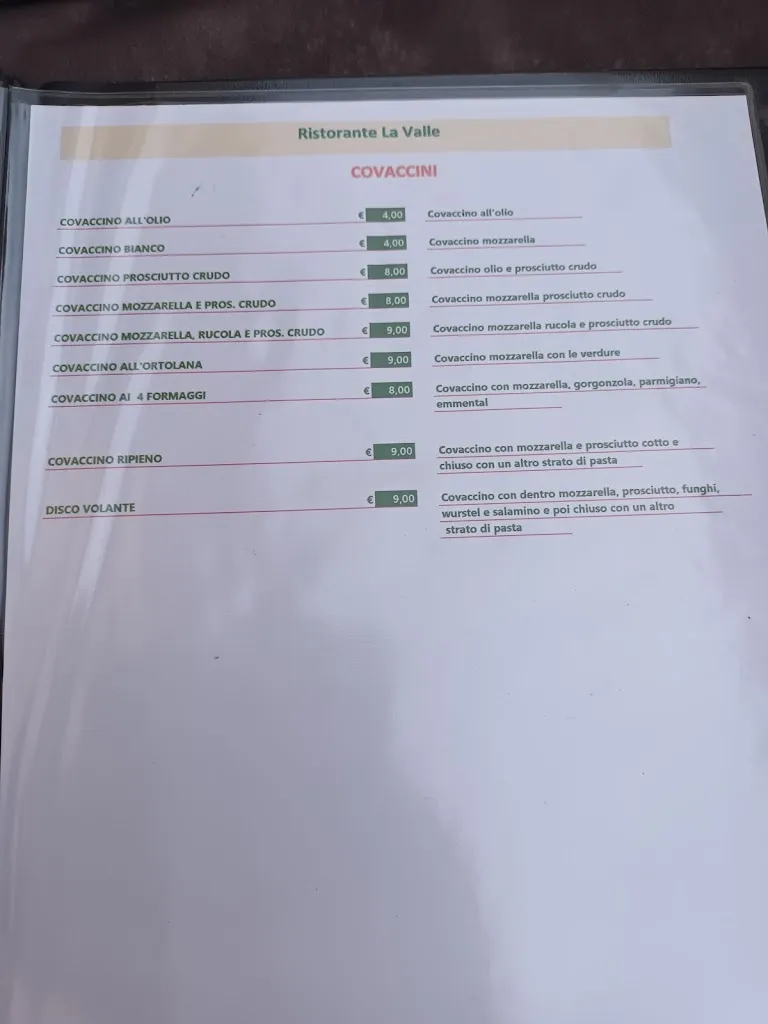 Menu_Bar Ristorante La Valle_Vaiano_image_2