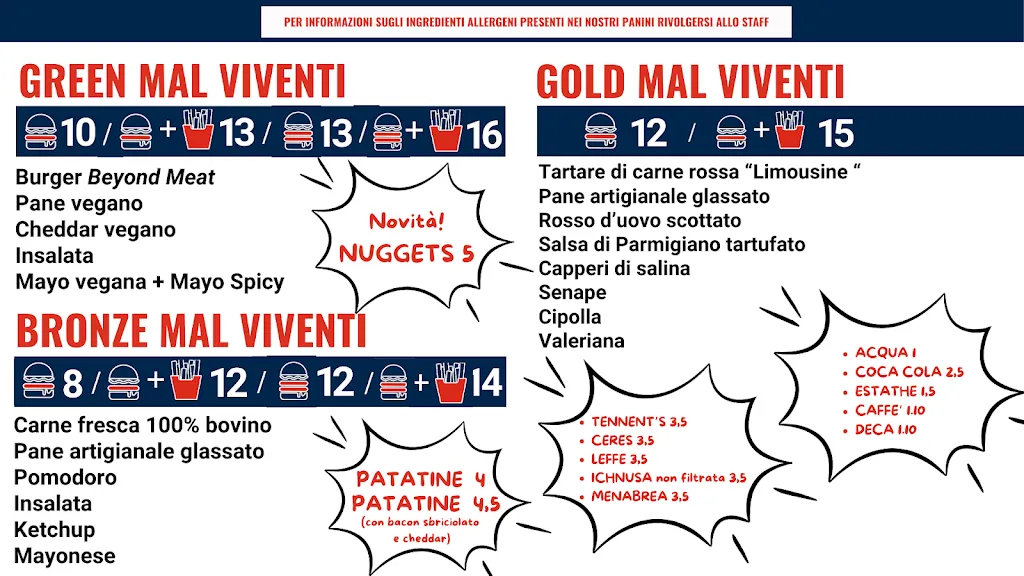 Menu_! Mal Viventi Burger House_Vaiano_image_2