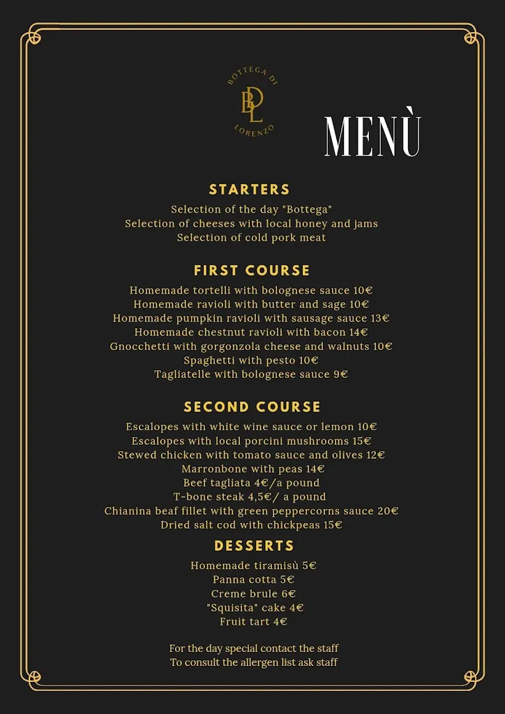 Menu_La Bottega Di Lorenzo_Villa Collemandina_image_2