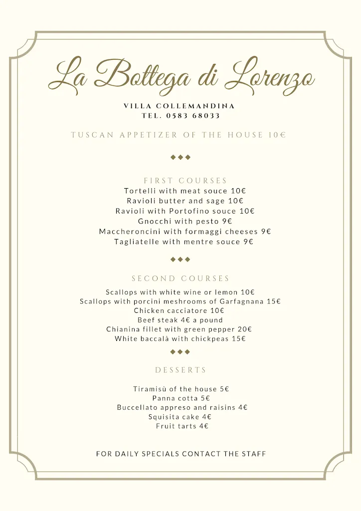 Menu_La Bottega Di Lorenzo_Villa Collemandina_image_4