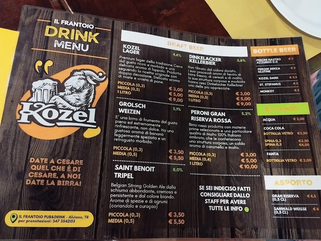 Menu_RistoPub Pizzeria IL FRANTOIO_Alviano_image_1