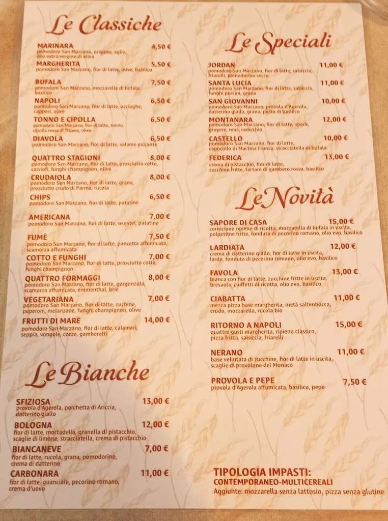 Menu_Jordan Trattoria Pizzeria_Morciano di Leuca_immagine_1