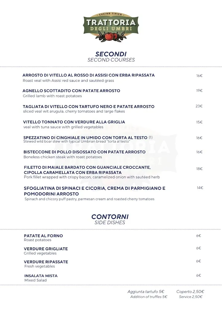 Menu_Trattoria Degli Umbri_Assisi_image_1