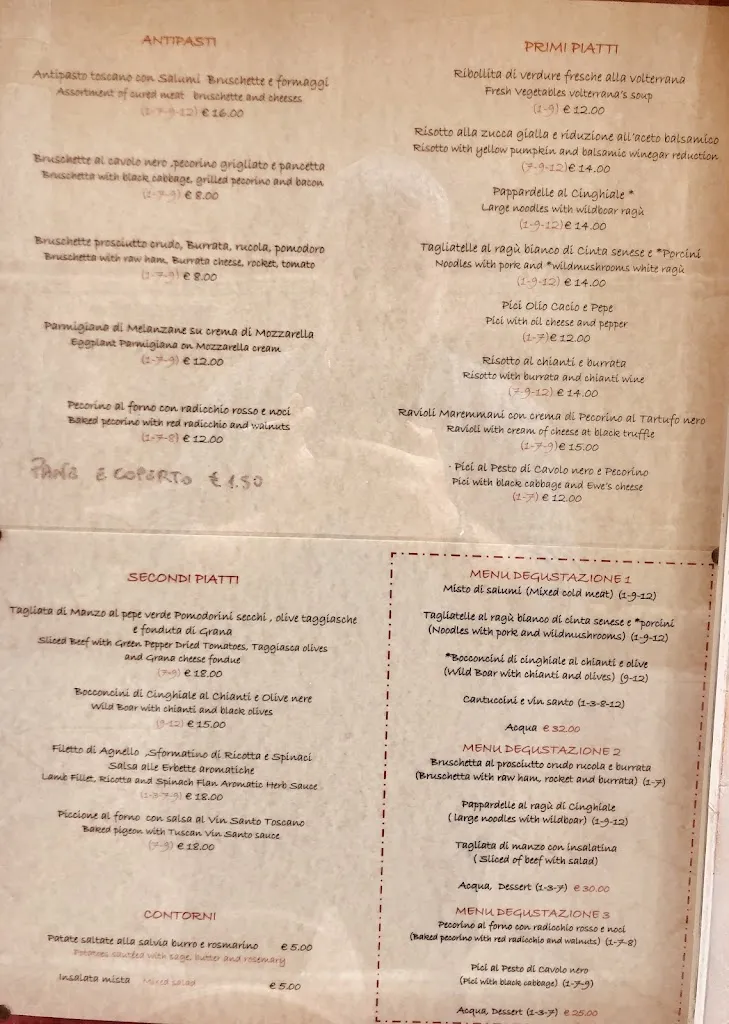 Menu_Hostaria Il Sacco Fiorentino_Volterra_image_2