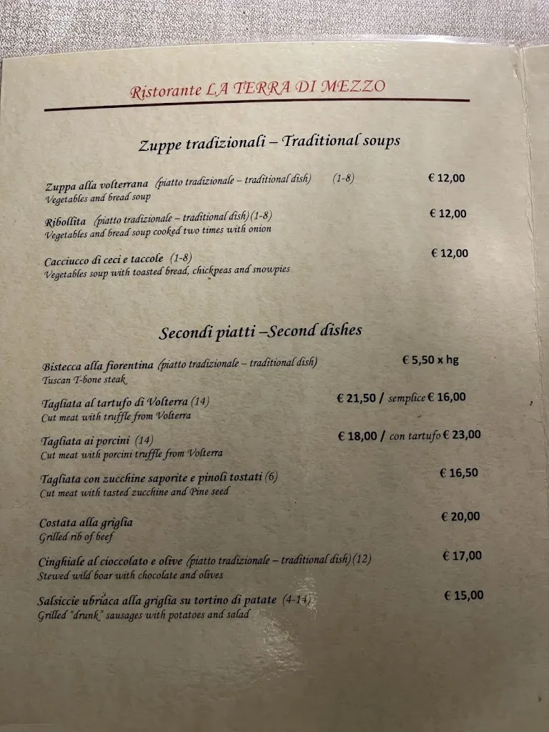 Menu_Ristorante La terra di mezzo_Volterra_image_1