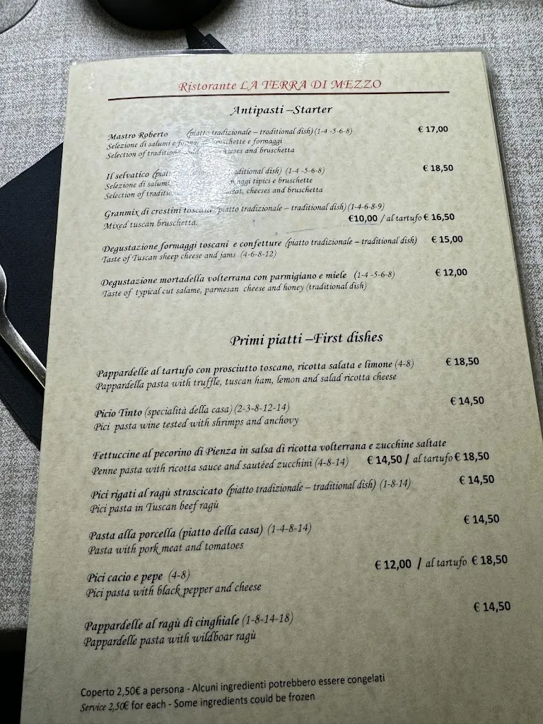 Menu_Ristorante La terra di mezzo_Volterra_image_4