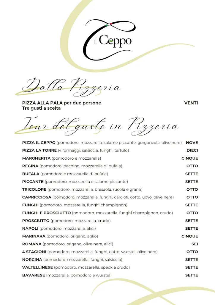 Menu_Il Ceppo Ristorante - Pizzeria_Avigliano Umbro_image_1
