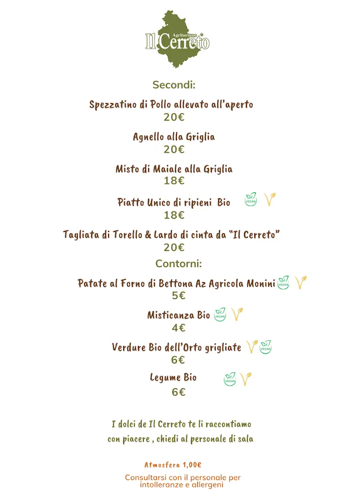 Menu_Ristorante Agriturismo Il Cerreto_Bettona_image_1