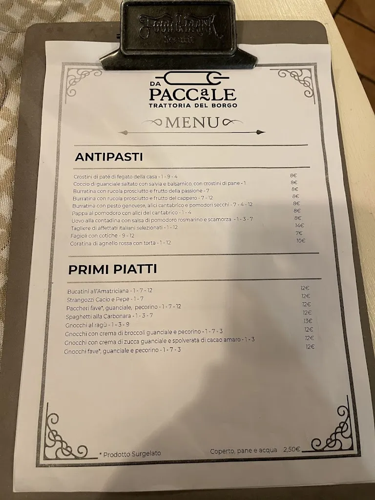 Menu_Da Paccale - Trattoria del borgo_Bastia umbra_image_1