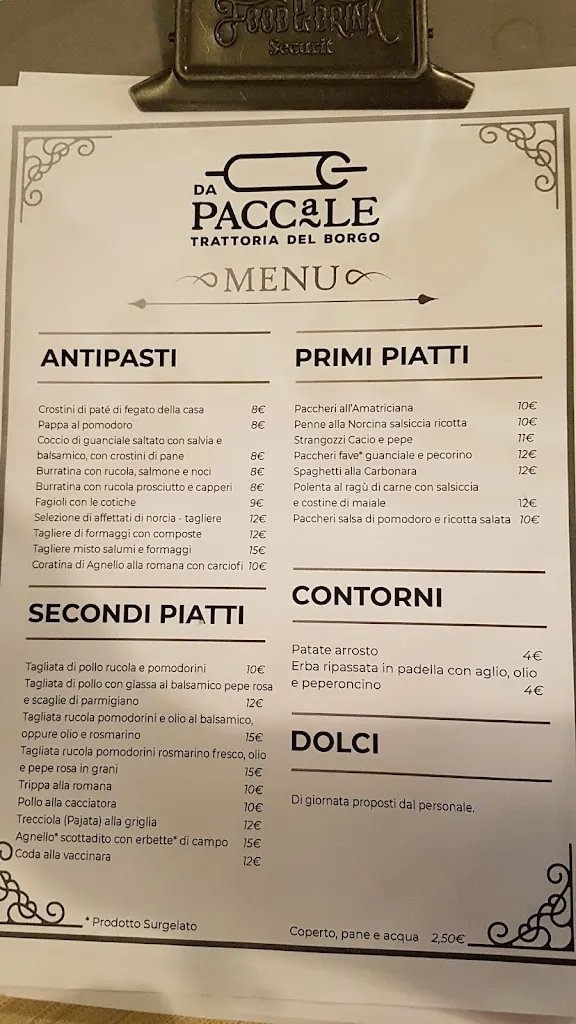 Menu_Da Paccale - Trattoria del borgo_Bastia umbra_image_3