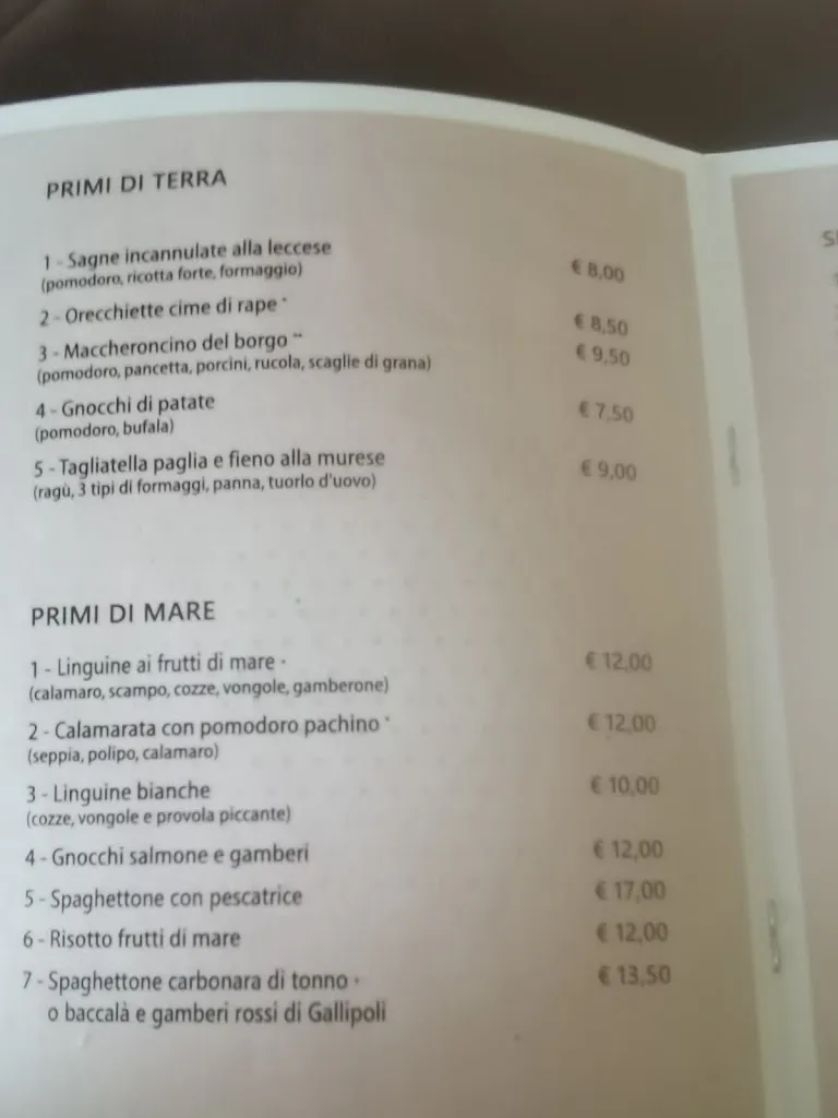 Menu_Ristorante Pizzeria Con Alloggi L'Antico Borgo_Muro Leccese_image_1