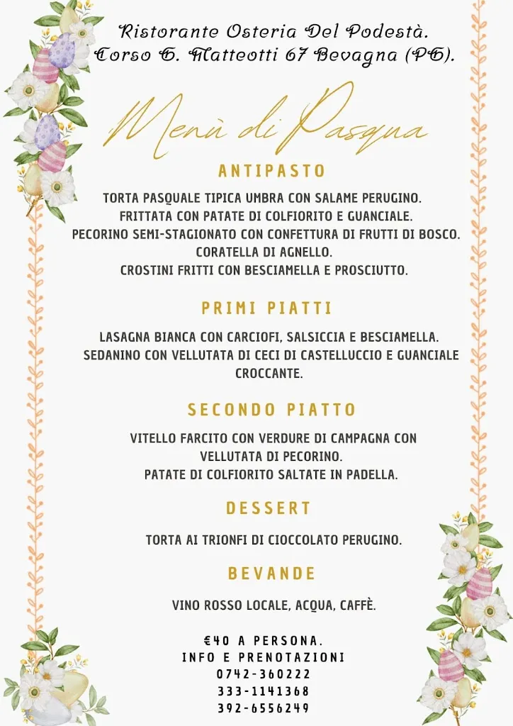 Menu_Osteria Del Podesta' Di Picciurro Salvatore_Bevagna_image_2