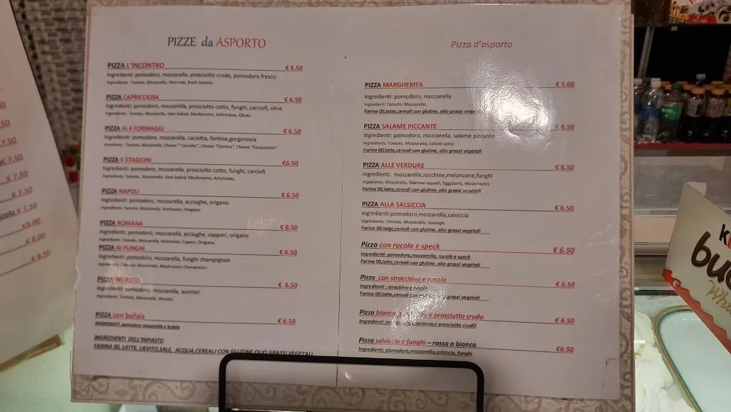 Menu_Bar Gelateria Pizzeria L'Incontro Di Lorusso Vincenzo E Giovanni_Castel Ritaldi_image_1