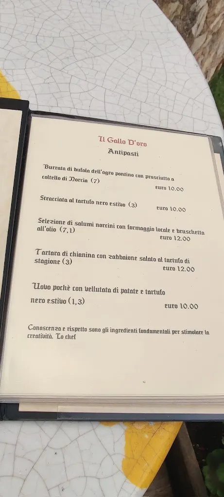 Menu_Il Gallo D'Oro Ristoro Medievale_Campello sul Clitunno_image_3