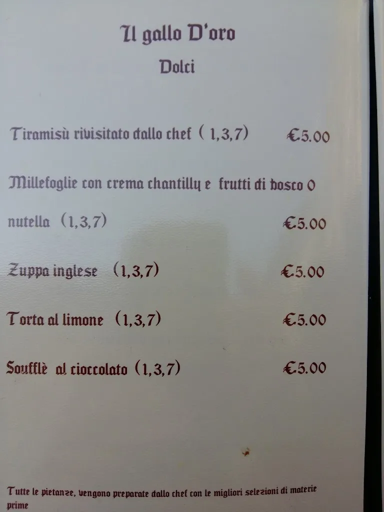 Menu_Il Gallo D'Oro Ristoro Medievale_Campello sul Clitunno_image_4